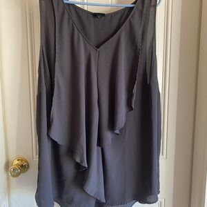 Torrid Charcoal Sleeveless Blouse
